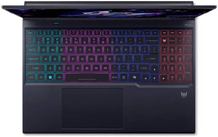 Acer Predator Helios Neo 16 Gaming Laptop, 16" WQXGA IPS 180Hz, Intel Core Ultra 9 275HX, 16GB RAM, 1TB SSD, NVIDIA GeForce RTX 5060 8GB, RGB Backlit ENG K/B, No OS, Black | NH.QVUEM.002