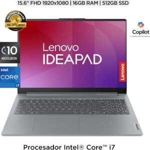 Lenovo IdeaPad Slim 3 15IRH8 Laptop | 15.6" FHD Intel Core i7-13620H 16GB RAM 512GB SSD | Camera FHD 1080p | Win 11/Luna Grey